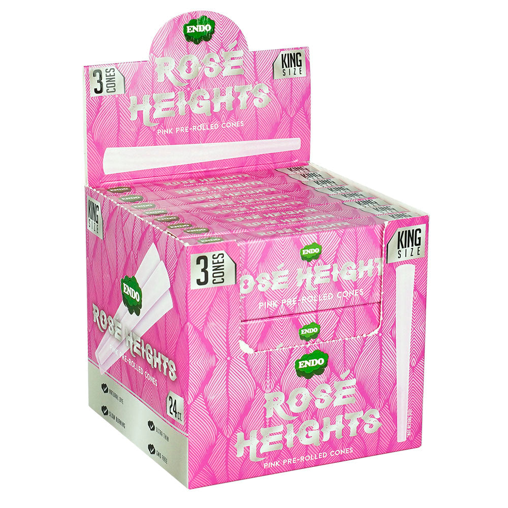 Endo Roses Rose Heights Pink Pre-Rolled Cones 24pc - Easy Fill, Slow Burn – DankGeek