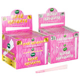 Endo Rose Heights Pink Pre-Rolled Cones display box with individual packs and a sample cone