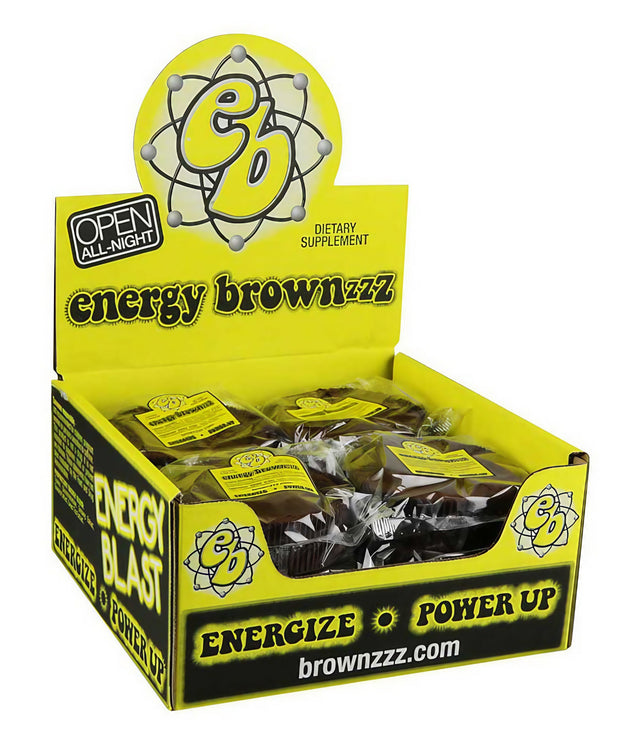 Sippin Syrup Energy Supplement Brownie 12 Pack, compact and portable design, front view
