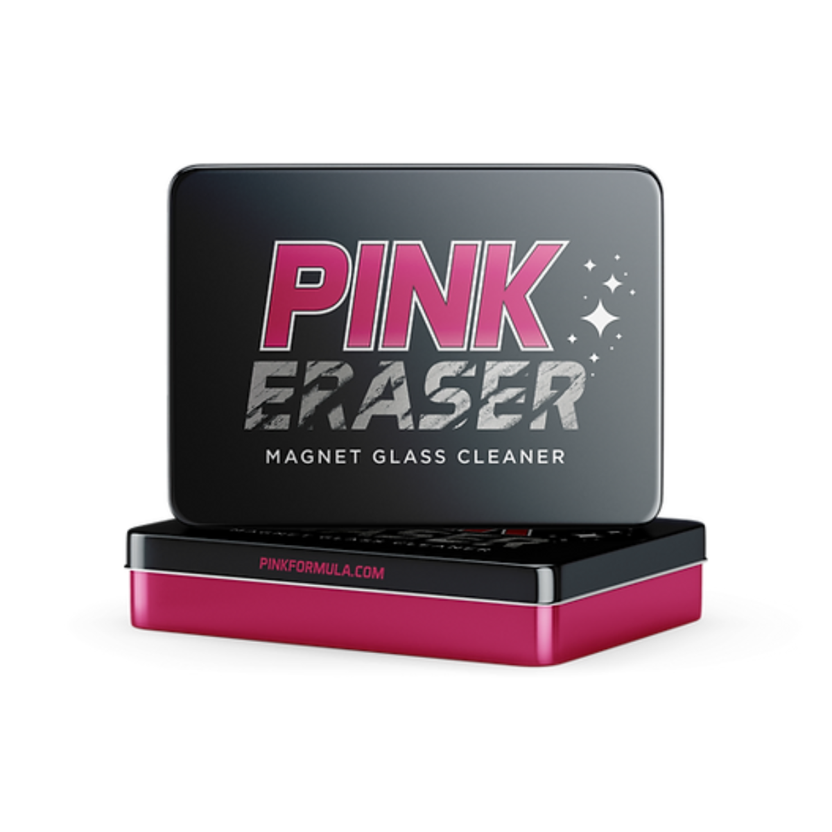 Pink Eraser Magnet Glass Cleaner in sleek packaging, ideal for cleaning glass pieces and fishbowls