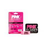 Pink Eraser Magnet Glass Cleaner by Pink Formula with packaging, front view, for glass pieces