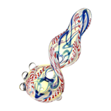 Euphoric Vibrance Twisted Glass Spoon Pipe | 5.25" | Colors Vary