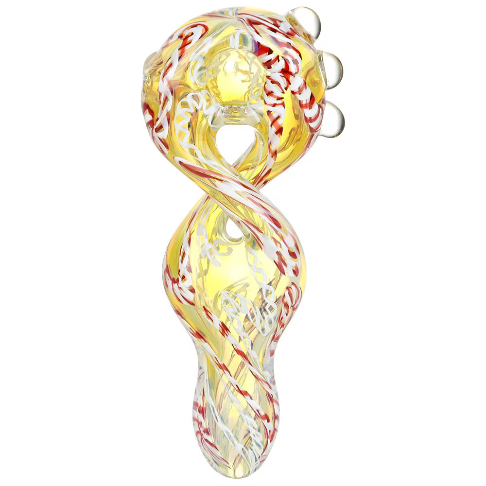 Euphoric Vibrance Twisted Glass Spoon Pipe | 5.25" | Colors Vary