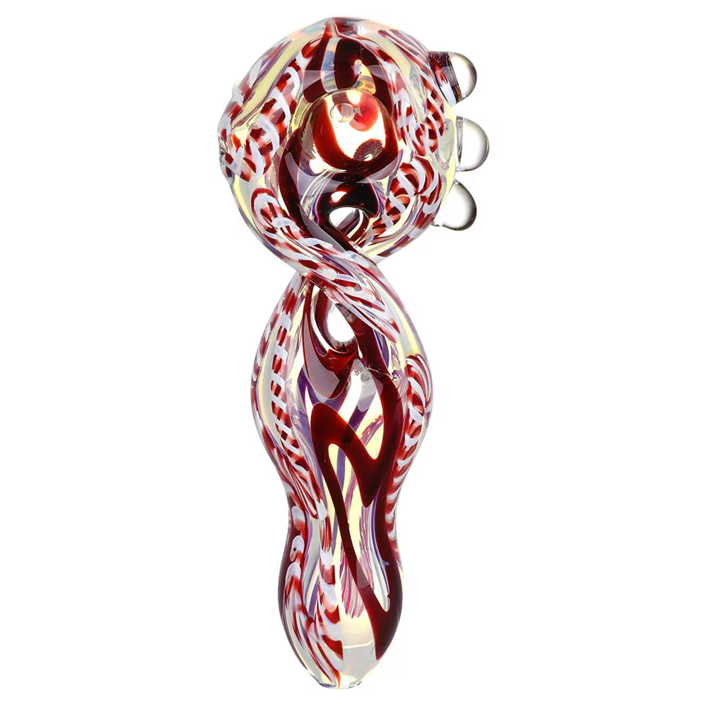 Euphoric Vibrance Twisted Glass Spoon Pipe | 5.25" | Colors Vary