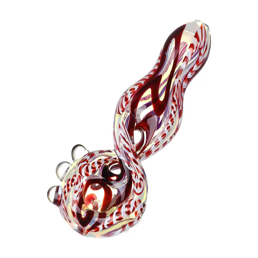 Euphoric Vibrance Twisted Glass Spoon Pipe | 5.25" | Colors Vary