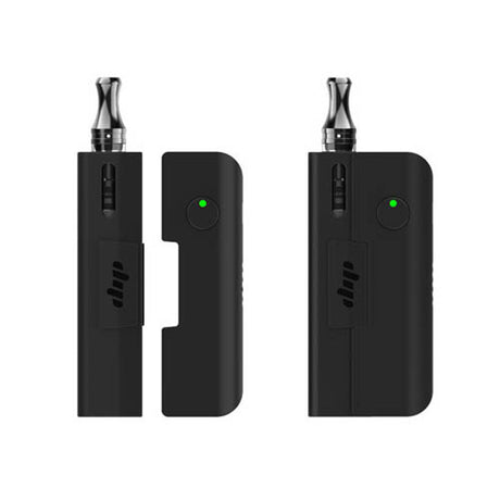 Dip Devices Evri Starter Kit in Black - Portable Vaporizer for Concentrates, Front and Side Views
