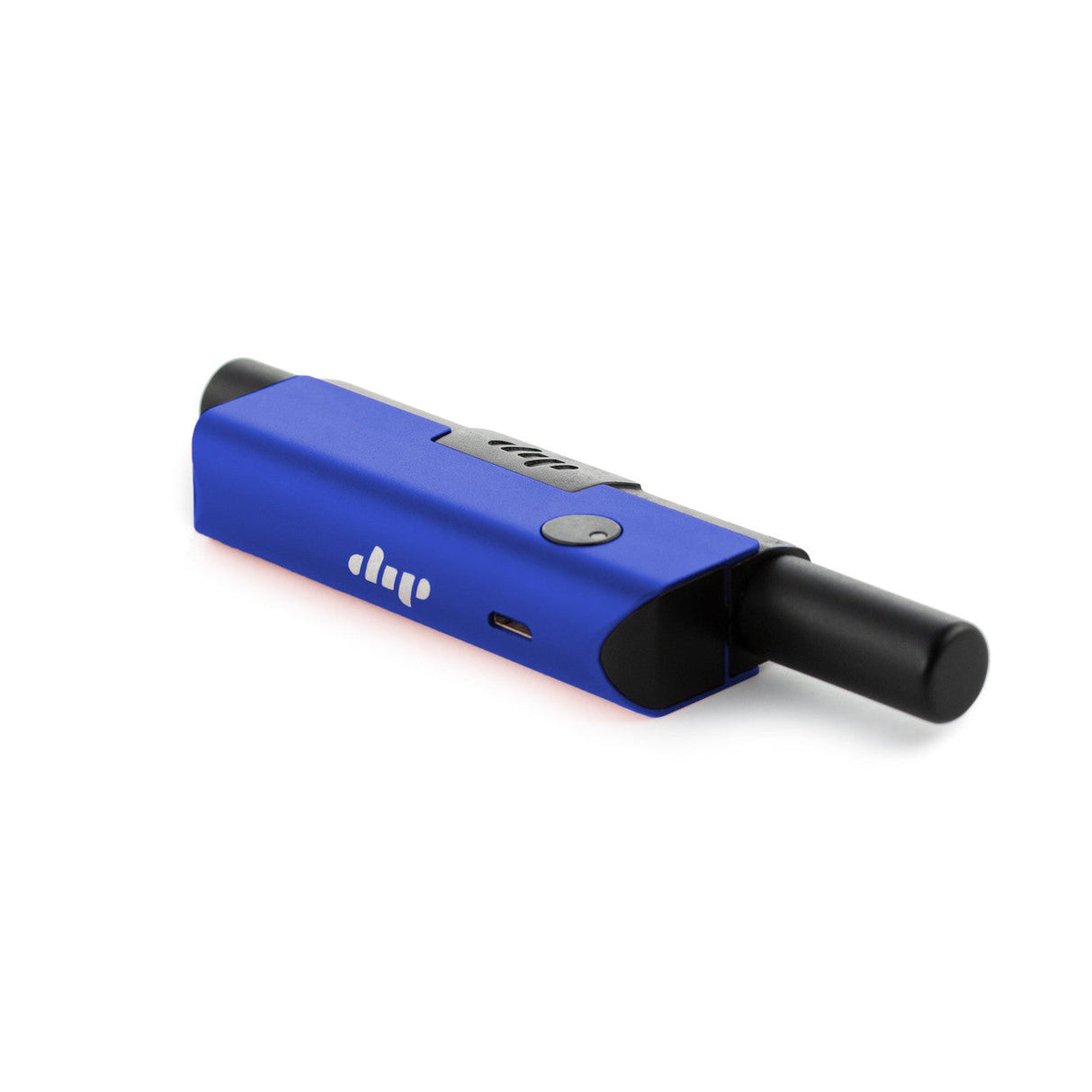 Dip Devices Evri Starter Kit in blue, portable battery-powered vaporizer for concentrates, side view