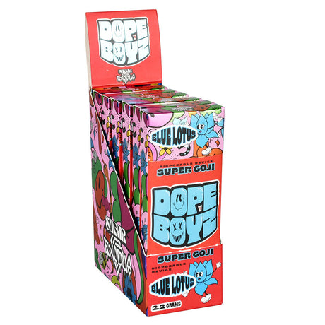 Exodus Sugar Dope Boyz Blue Lotus Disposable Vape Display Box, 2.2g, Front View