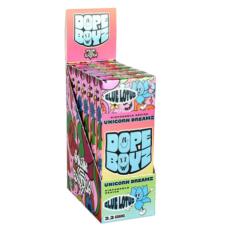 Exodus Sugar Dope Boyz Blue Lotus Disposable Vape 6pc Display, Front View