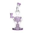 Calibear Exosphere Dab Rig in Purple with Beaker Design and 14mm Joint - Front View