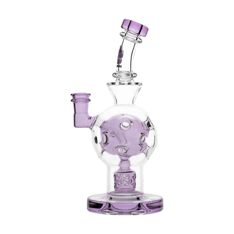 Calibear Exosphere Dab Rig in Purple with Beaker Design and 14mm Joint - Front View