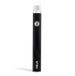 Exxus Plus VV Cartridge Vaporizer by Exxus in Black, front view on a seamless white background