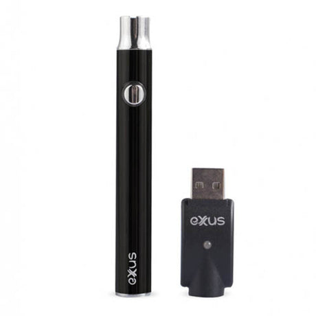 Exxus Plus VV Cartridge Vaporizer with USB Charger, front view on white background
