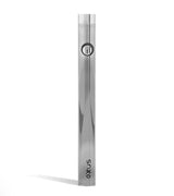 Exxus Slim VV Cartridge Vaporizer in Silver - Front View with Sleek Design