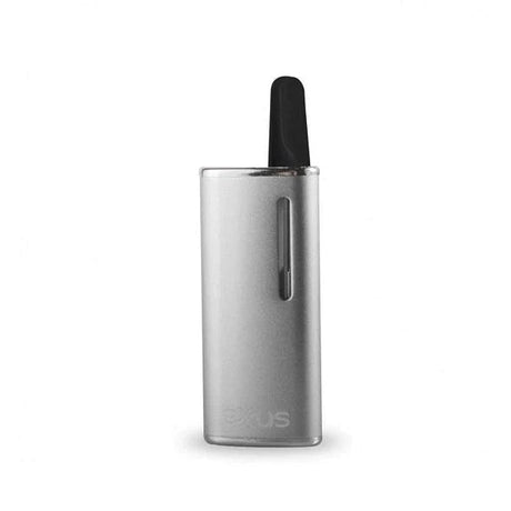 Exxus Snap Concentrate Vaporizer in Silver, front view on a white background