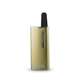 Exxus Snap Concentrate Vaporizer in gold, front view on white background, compact design for portability