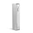 Exxus Snap Variable Voltage Vaporizer in Silver, front view on white background, compact for travel