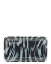 Eyce 2 in 1 Silicone Rolling Tray in Black, Top View, Durable and Easy to Clean