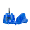 Eyce 2.0 Expansion Kit in blue, silicone bong accessories, front view on seamless black background