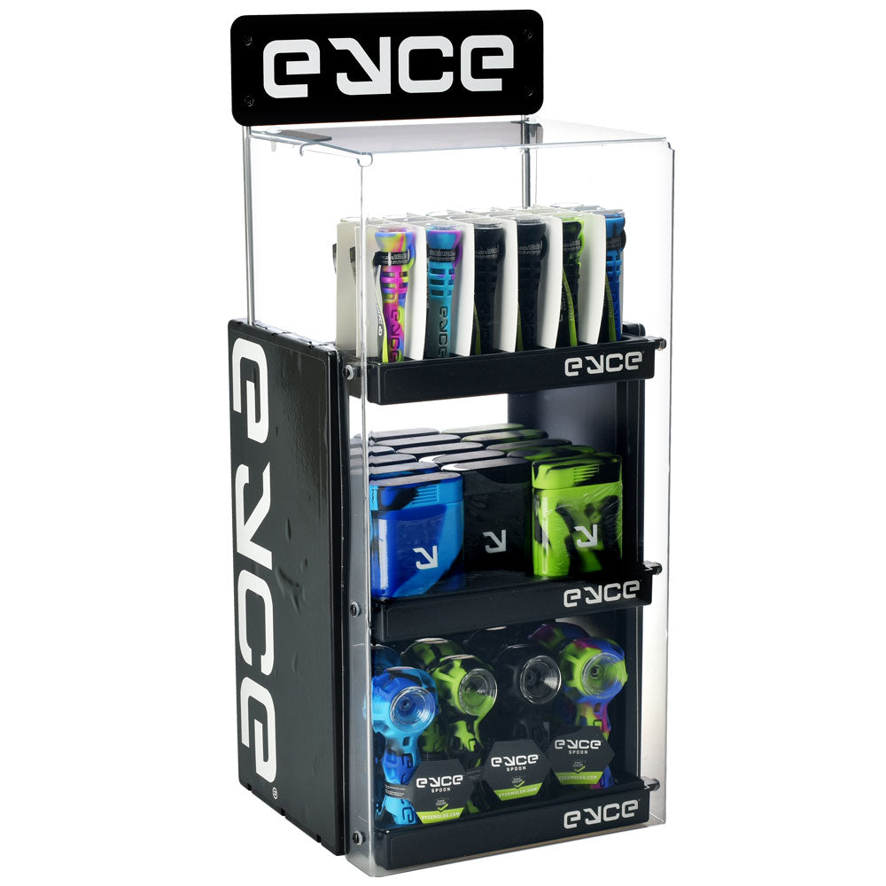 Eyce Silicone Hand Pipes Display showcasing assorted colors and designs, durable and portable