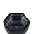 Eyce Silicone Ashtray in Black - Durable, Heat Resistant, Front View on White Background