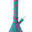 Eyce Beaker in Coral Reef - Durable Silicone Bong with Removable Downstem - Front View