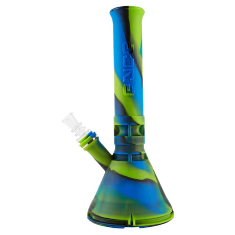 Eyce Beaker silicone bong in Estonia color variant, front view on a seamless white background