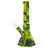 Eyce Beaker in Jamaica colorway, durable silicone bong with removable bowl, front view on white background
