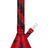 Eyce Beaker in Lucifer Red, Durable Silicone Bong with Removable Glass Bowl - Front View