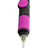 Eyce Collector in Blkpnk, 6" silicone dab straw with titanium tip, front view on white background