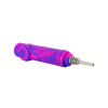 Eyce Collector in Flowerpur - Silicone Dab Straw with Titanium Tip, 6" Length