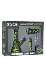 Eyce Colorway Boxed Set featuring silicone bong and accessories in green and black