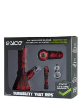 Eyce Colorway Boxed Set featuring red silicone bong and accessories on white background