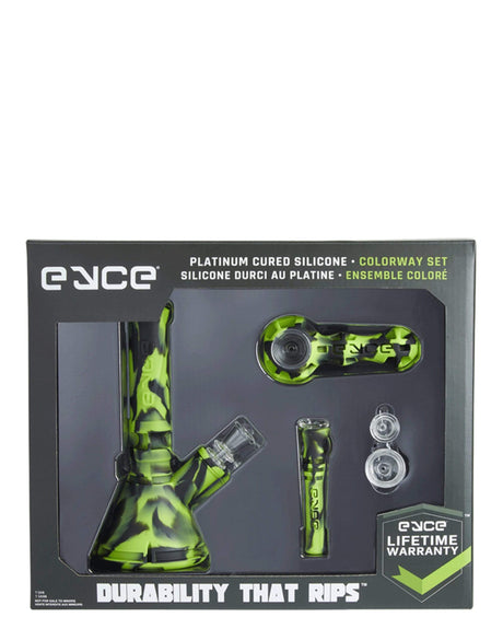 Eyce Colorway Boxed Set in Creature Green with Silicone Bong and Accessories