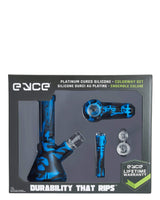 Eyce Colorway Boxed Set in Deep Blue with Silicone Bong, Pipe, and Accessories Front View