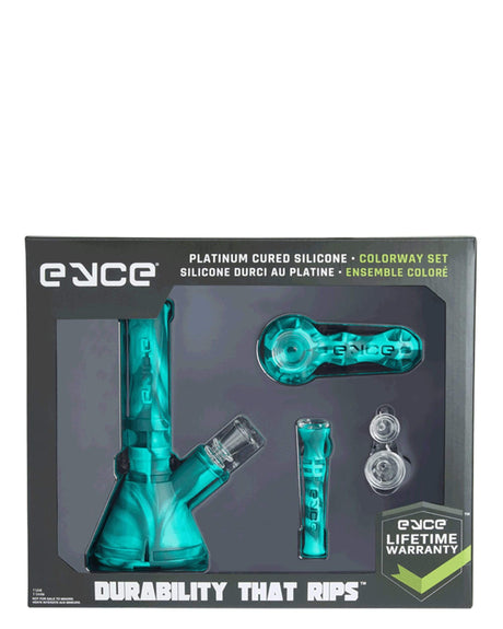 Eyce Colorway Boxed Set in Everglade - Silicone Bong, Pipe, and Accessories