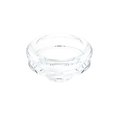 Eyce Borosilicate Glass Bowl Replacement, top view on seamless white background