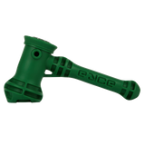 EYCE Hammer Bubbler in Dark Green, Durable Silicone Design, Angled Side View