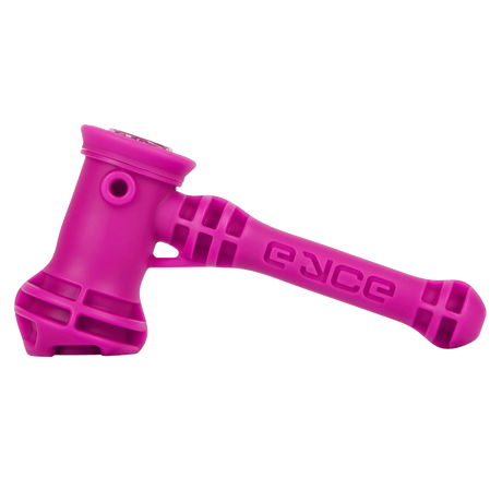 EYCE Silicone Hammer Bubbler in Magenta - Durable, Easy to Clean, Side View