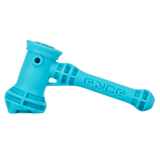 EYCE Hammer Bubbler in Nu Blue - Durable Silicone Design with Deep Bowl - Side View
