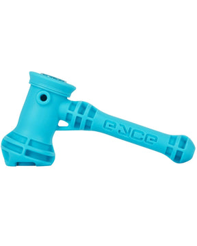 Eyce Hammer Silicone Bubbler in Nublu, Portable Design for Dry Herbs, Side View