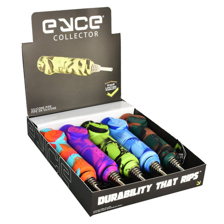 Eyce Nectar Collector 5 Pack, colorful silicone dab straws with titanium tips, portable design