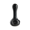 Eyce ORAFLEX Floral Spoon in Blkgry - Durable Silicone Hand Pipe Front View