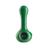 Eyce ORAFLEX Floral Spoon in Grngrygrn variant, durable silicone hand pipe with unique design, front view