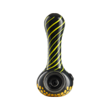 Eyce ORAFLEX Honeycomb Spoon Pipe in Blkyel, durable silicone, front view on white background