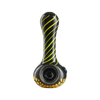 Eyce ORAFLEX Honeycomb Spoon Pipe in Blkyel, durable silicone, front view on white background
