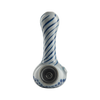 Eyce ORAFLEX Honeycomb Spoon Pipe in Gryblu, Durable Silicone, Front View on White