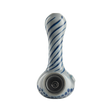 Eyce ORAFLEX Honeycomb Spoon Pipe in Gryblu, Durable Silicone, Front View on White