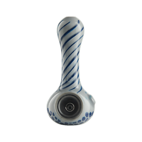 Eyce ORAFLEX Honeycomb Spoon Pipe in Gryblu, Durable Silicone, Front View on White