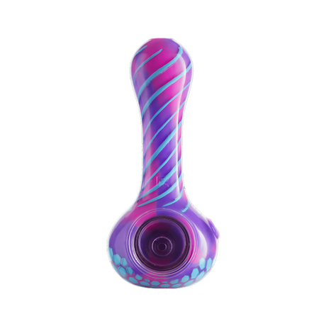Eyce ORAFLEX Honeycomb Spoon Pipe, durable silicone, front view on white background